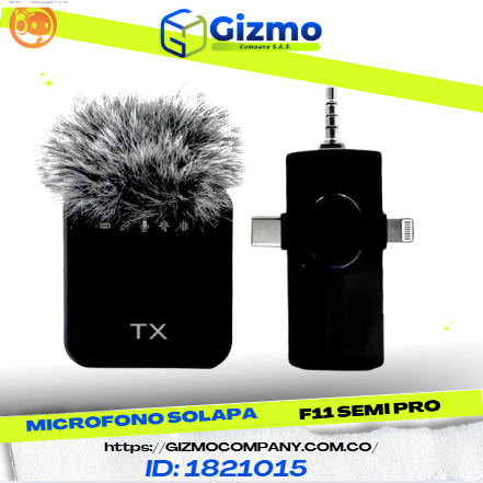 Micrófono Doble de Solapa F11